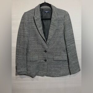 Madewell Black and White Checkered Blazer, size 6